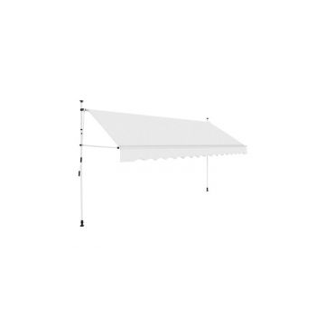 Copertina retractabila, actionare manuala, 350 cm, crem