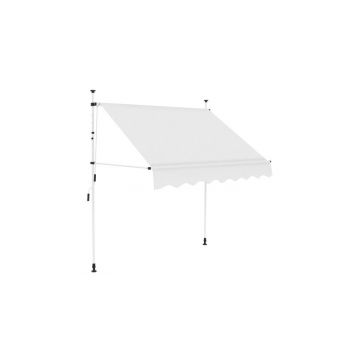 Copertina retractabila, actionare manuala, crem, 200 cm