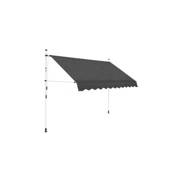 Copertina retractabila manual, 300 cm, antracit