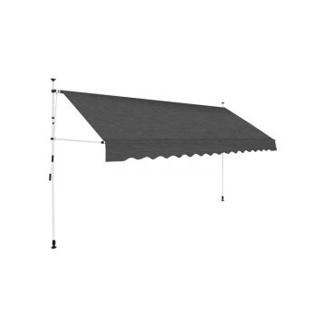 Copertina retractabila manual, 350 cm, antracit