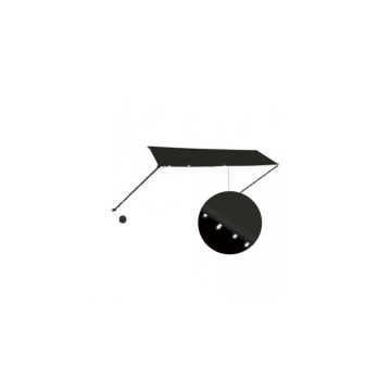 Copertina retractabila cu led, antracit, 350 x 150 cm
