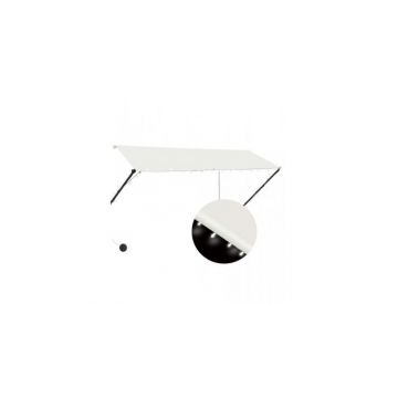 Copertina retractabila cu led, crem, 300 x 150 cm