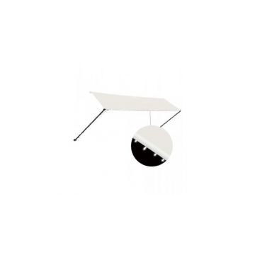 Copertina retractabila cu led, crem, 400 x 150 cm