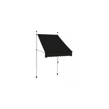 Copertina retractabila manual, antracit, 100 cm