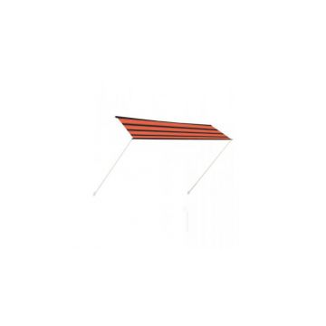 Copertina retractabila, portocaliu si maro, 300 x 150 cm