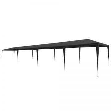 Cort de petrecere, antracit, 3 x 12 m, PE