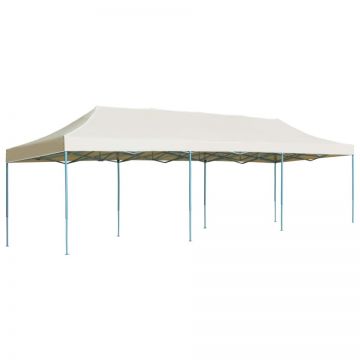 Cort de petrecere pliabil, crem, 3 x 9 m