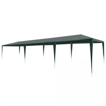 Cort de petrecere, verde, 3 x 9 m, PE