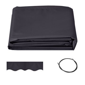 Outsunny Pânză de Schimb pentru Copertină Retractabilă Anti UV 30+, 3.47x2.9 m, Gri | Aosom Romania