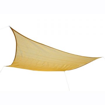 Outsunny Tendone parasole rettangolare in HDPE, sabbia, 3x4m