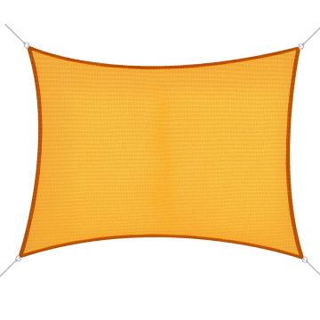 Outsunny Voal de umbrire Panza Solara rectangulara 6L x 4l m HDPE Galben | Aosom Romania