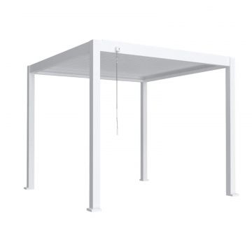 Pergola bioclimatica, aluminiu, Naimeed D6801, 300x300x250cm, Alb