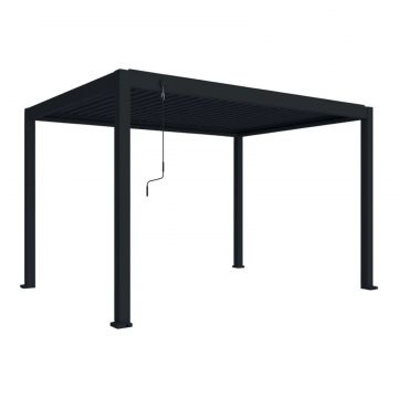 Pergola bioclimatica, aluminiu, Naimeed D6803, 400x300x250cm, Negru