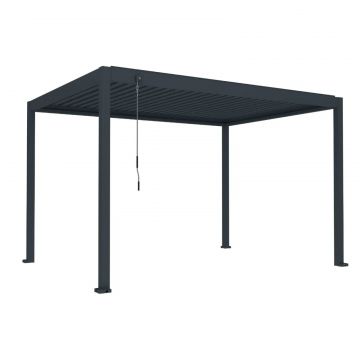 Pergola bioclimatica, aluminiu, Naimeed D6805, 400x300x250cm, Gri antracit